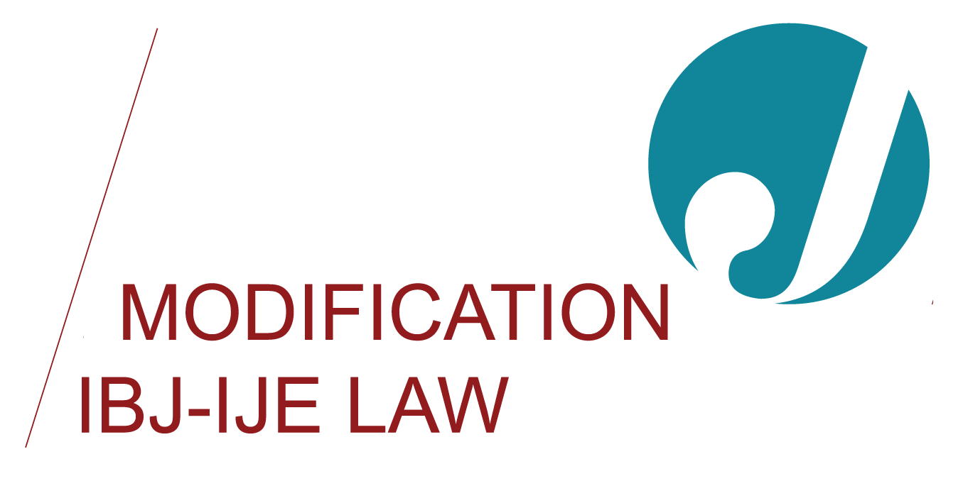 Modification IBJ-IJE Law
